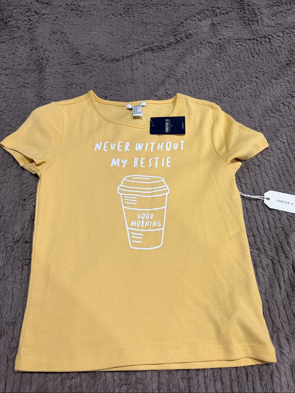 Forever 21 Graphic Tee with Coffee Cup Print